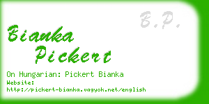 bianka pickert business card